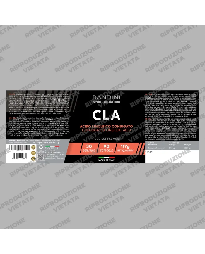 CLA Acido Linoleico Coniugato - 90 Softgels